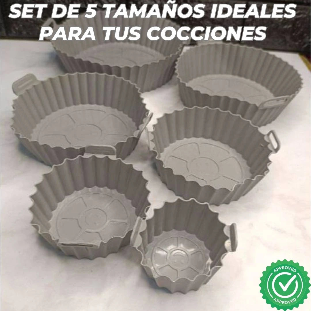 MOLDE SILICONA ECOFRY® (5 UNIDADES) + ENVÍO GRATIS