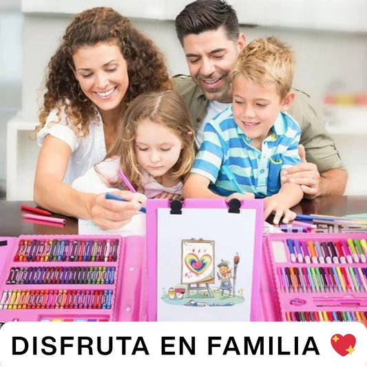 KIT ARTÍSTICO PRISMA 208 PIEZAS | ESTIMULA LA IMAGINACIÓN ♥