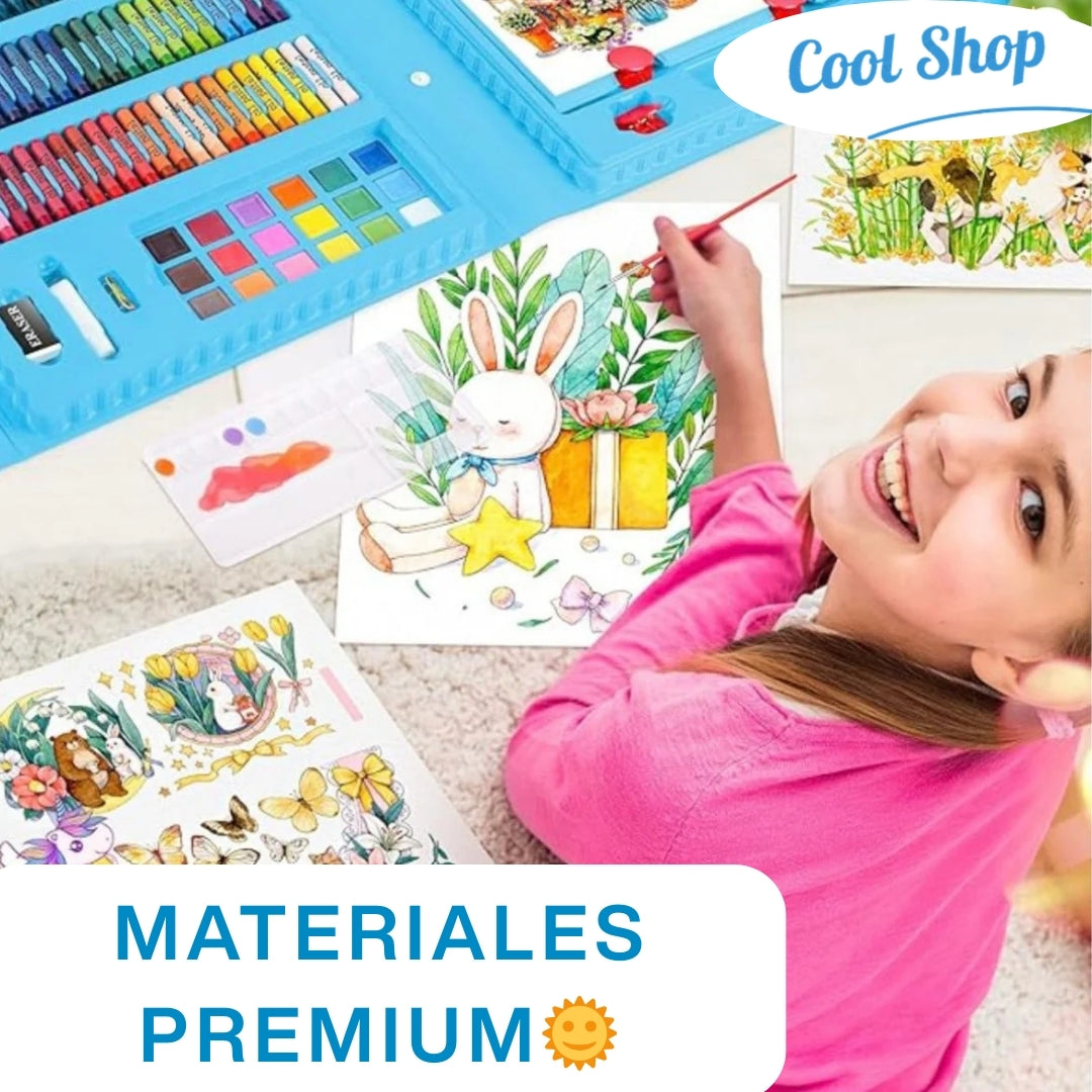 KIT ARTÍSTICO PRISMA 208 PIEZAS | ESTIMULA LA IMAGINACIÓN ♥