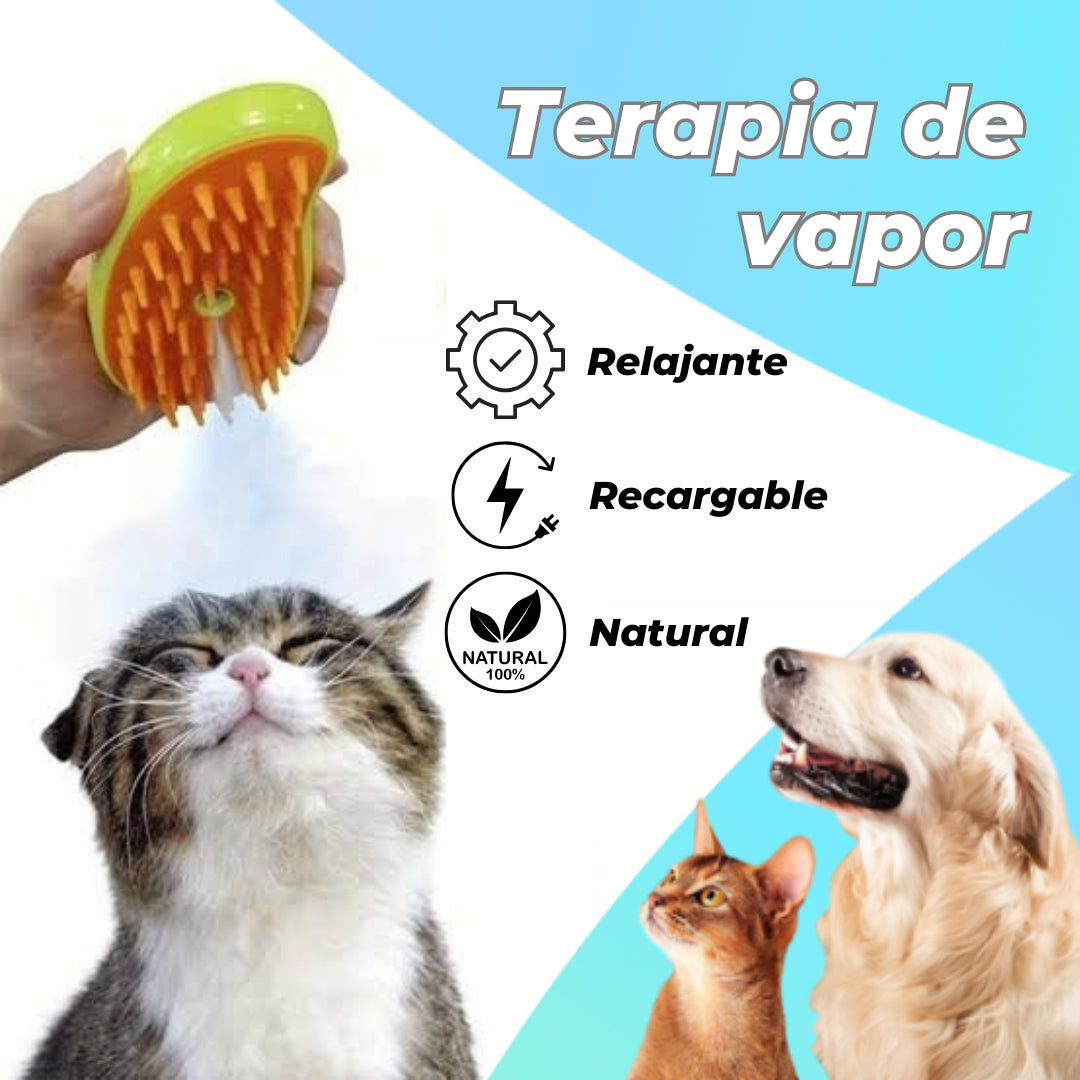 CEPILLO VAPORIZADOR MASCOTAS VAPORPET® + ENVÍO GRATIS