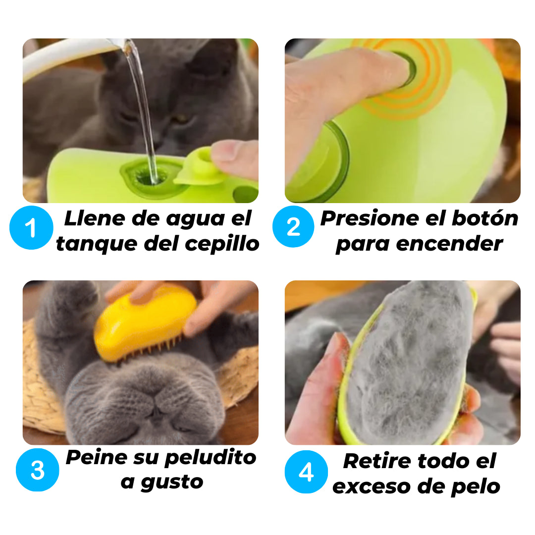 CEPILLO VAPORIZADOR MASCOTAS VAPORPET® + ENVÍO GRATIS